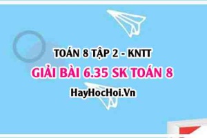 Bài 6.35 SGK Toán 8 Tập 2 Kết nối tri thức